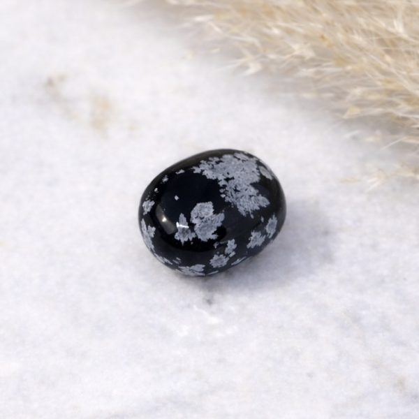 Protection, grounding & growth- Snøfnugg Obsidian enkeltkrystall AA kvalitet