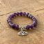 Peace & Harmony - Ametyst krystall armbånd m/lotus