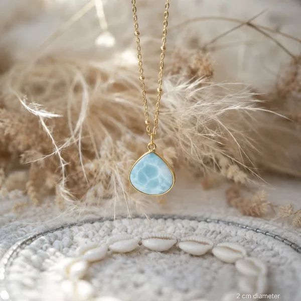 Ocean soul - Larimar krystallkjede
