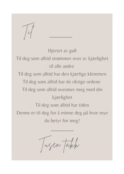 Kort til Hjertet av Gull