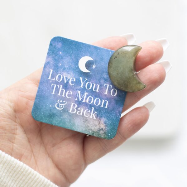Love you to the moon and back - Labradoritt halvmåne