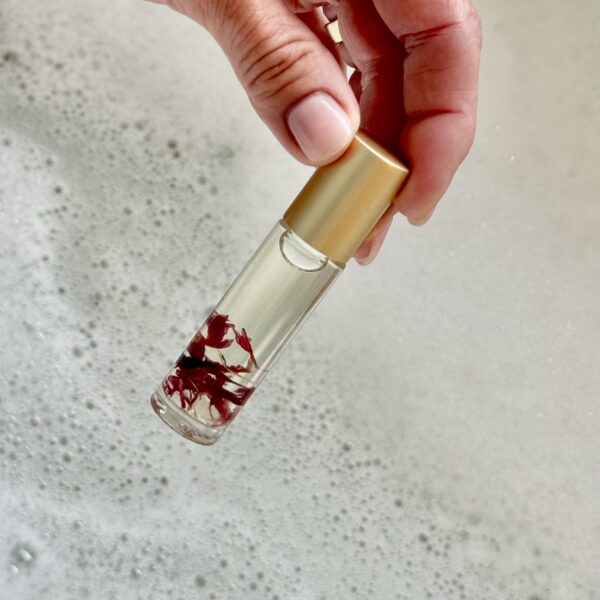 Oljeroller – Geranium, Frankincense & Bergamott med Rosenkvarts