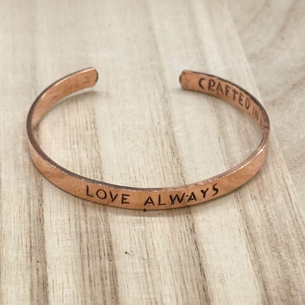 Tibetansk kobberarmbånd  - Love always