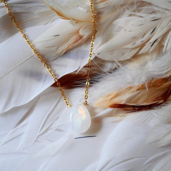 New me – Hvit månesten halskjede 2026 Collection