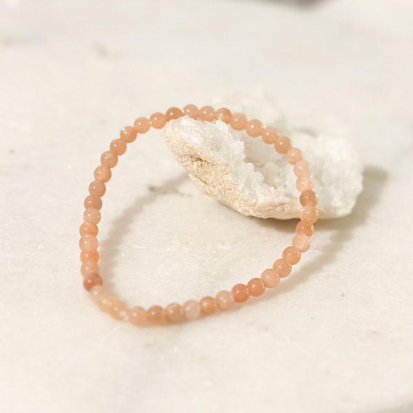 Glede, styrke & livskraft - Solsten krystall armbånd 4mm