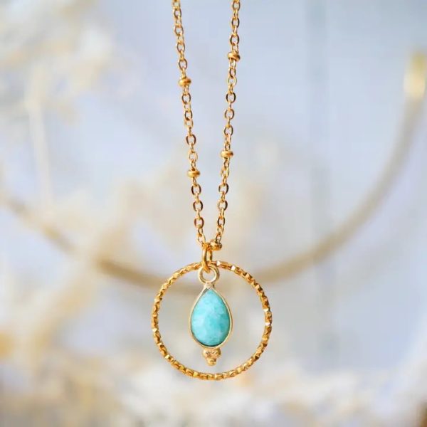 Hope & balance – amasonitt halskjede Circle 2026 Collection