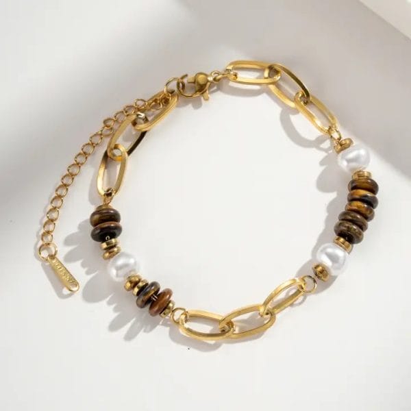 Bohemian - Tigerøye armbånd