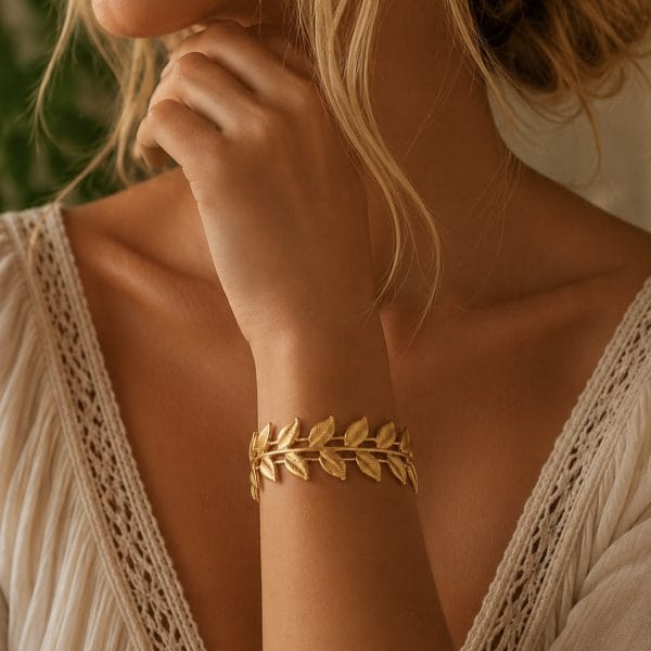 Golden leaf armbånd