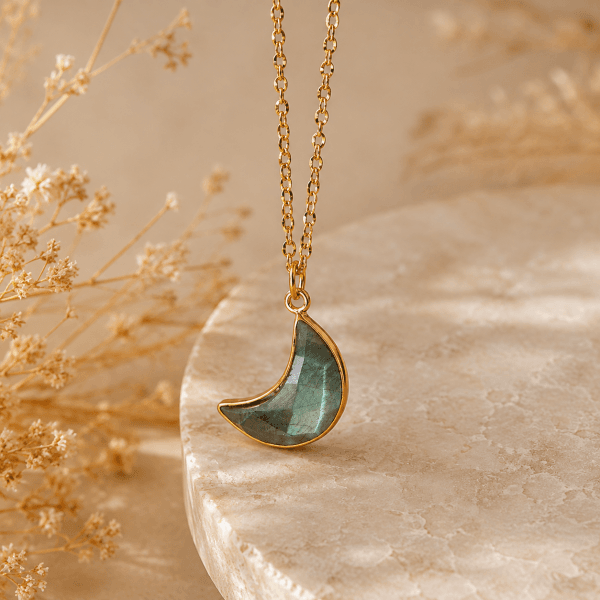 Intuition – labradoritt halskjede Moon 2026 Collection