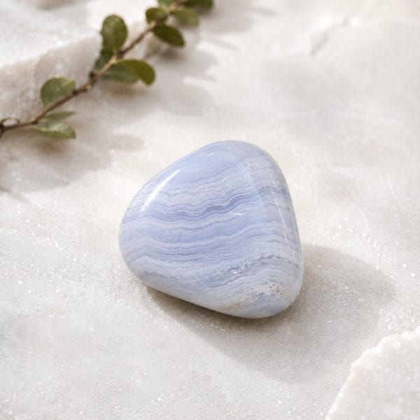 Blonde agat/blue laze enkeltkrystall