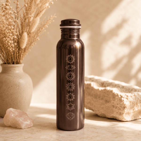 Chakra Ritual – Håndlaget kobberflaske